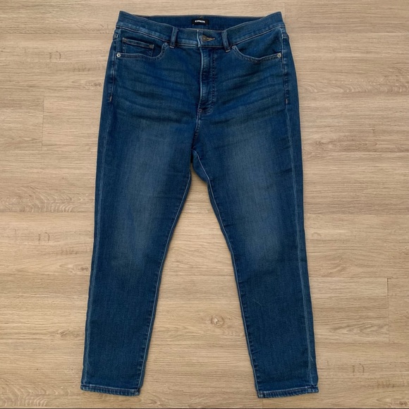 Express High Waisted Luxe Comfort Skinny Jeans 12S - Picture 2 of 9